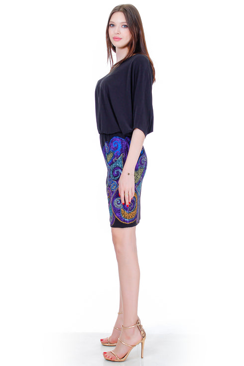 Rochie pictata jerse  Liza Panait Liza Panait Online Boutique